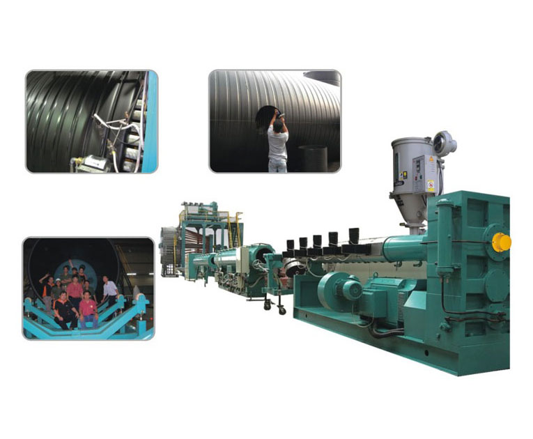 ອຸ​ປະ​ກອນ Extrusion Customized ສໍາ​ລັບ​ການ​ປະ​ເພດ A ມີ​ລັກ​ສະ​ນະ​ທໍ່ Winding Wall ໂຄງ​ປະ​ກອບ​ການ​ແລະ​ຂໍ້​ດີ​